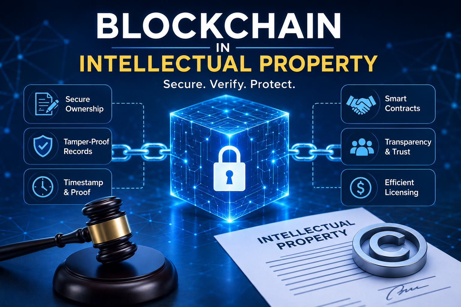 Blockchain in Intellectual Property: A Practical Framework for Protecting, Managing, and Monetizing Digital Rights