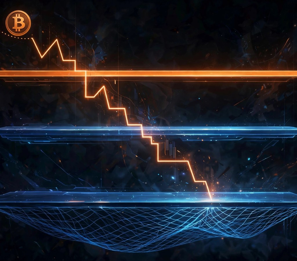 Bitcoin support levels at the 365-day and 200-day moving averages chart concept