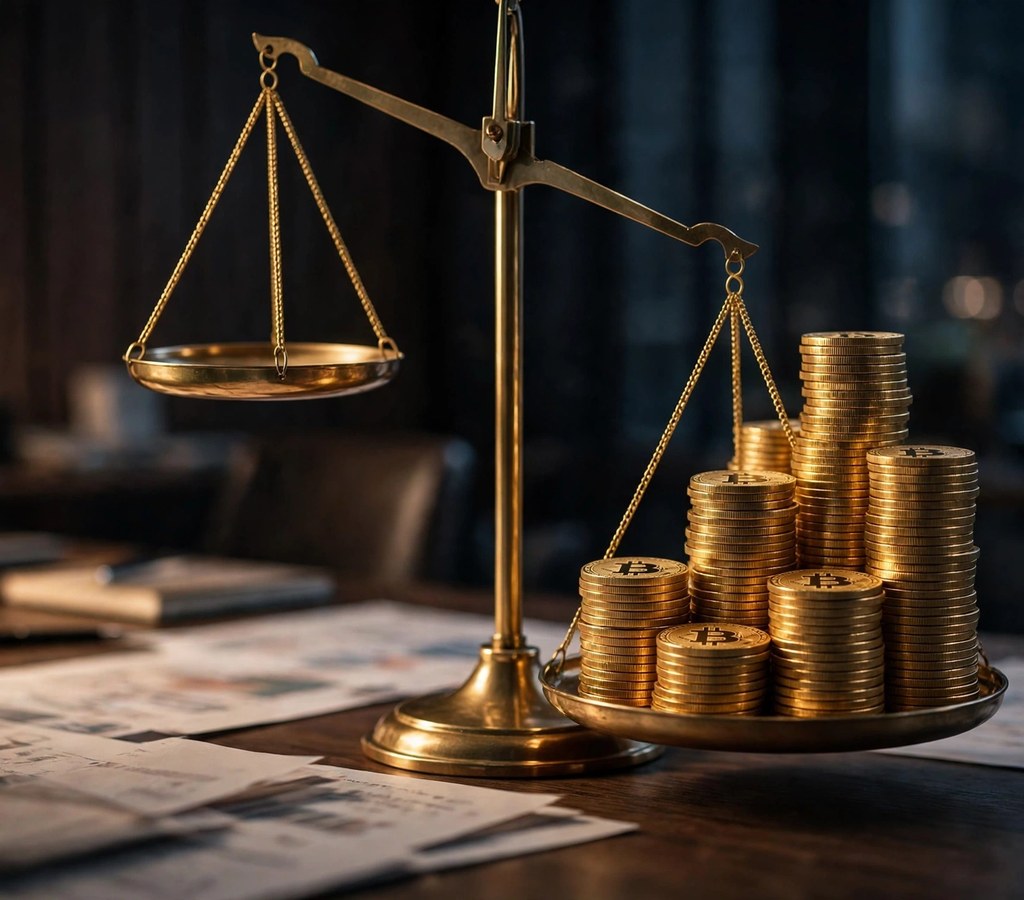 Balance sheet crypto holdings paper gain concept for Coinbase earnings