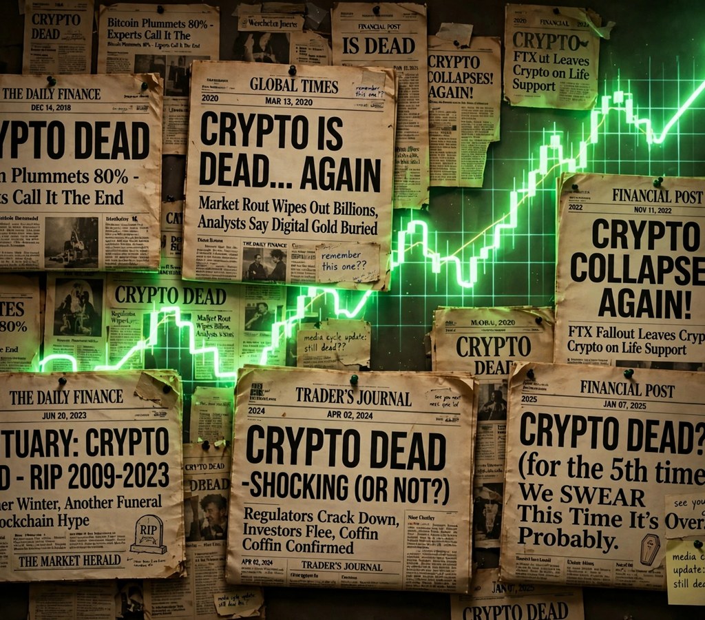 Is Crypto Dead? What History, Cycles, and Real Adoption Data Actually Show